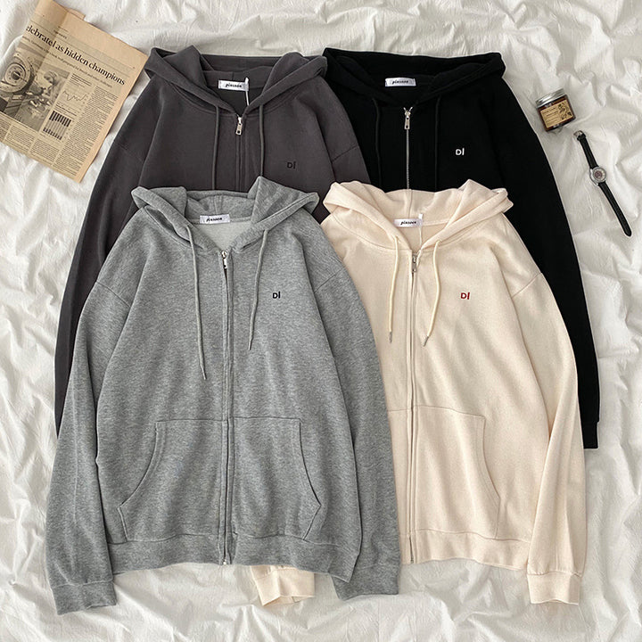Kvinnor avslappnad hoodie med full dragkedja och praktiska sidofickor Mirla-Eva Jonsson