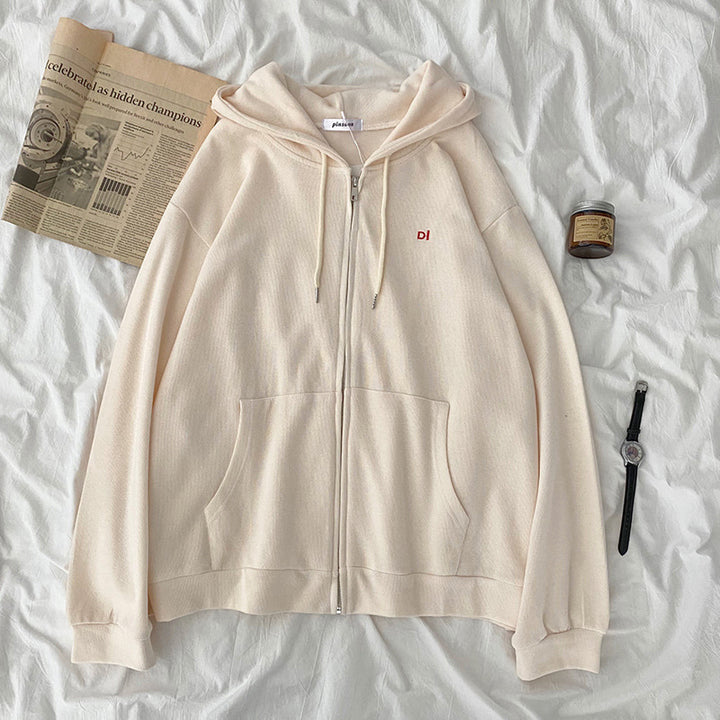 Kvinnor avslappnad hoodie med full dragkedja och praktiska sidofickor Mirla-Eva Jonsson
