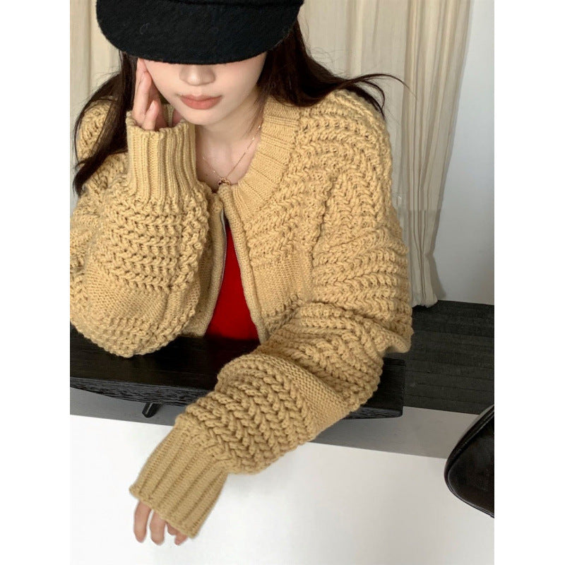 Kvinnor bekväm cardigan med texturerad design Mirla-Eva Jonsson