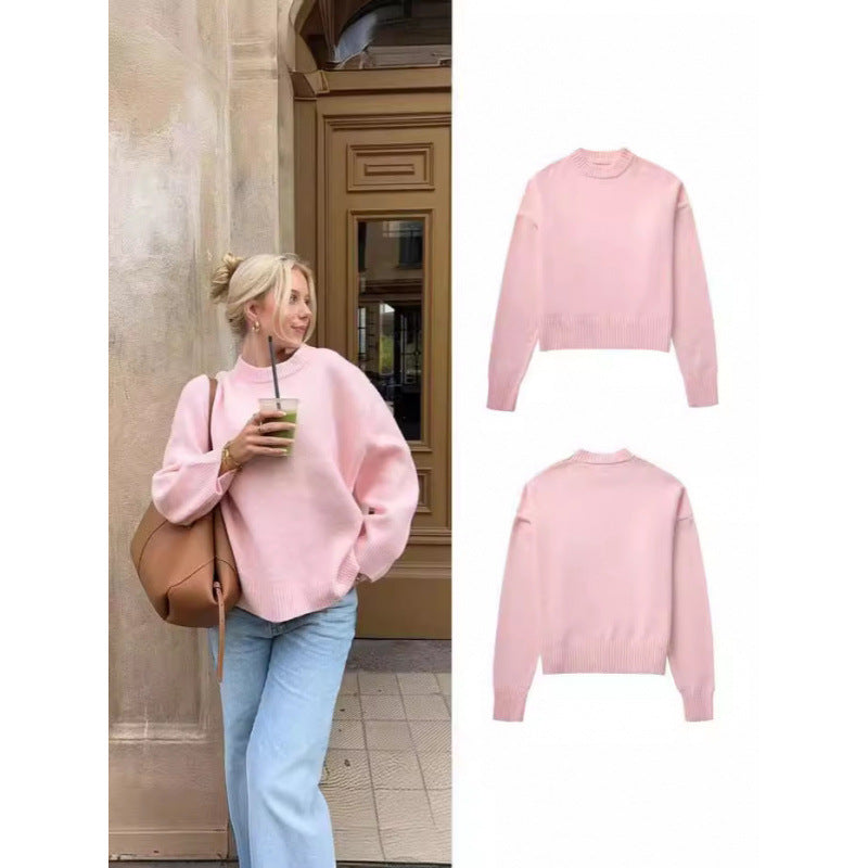 Kvinnor bekväm oversized stickad tröja Eva Jonsson-Eva Jonsson