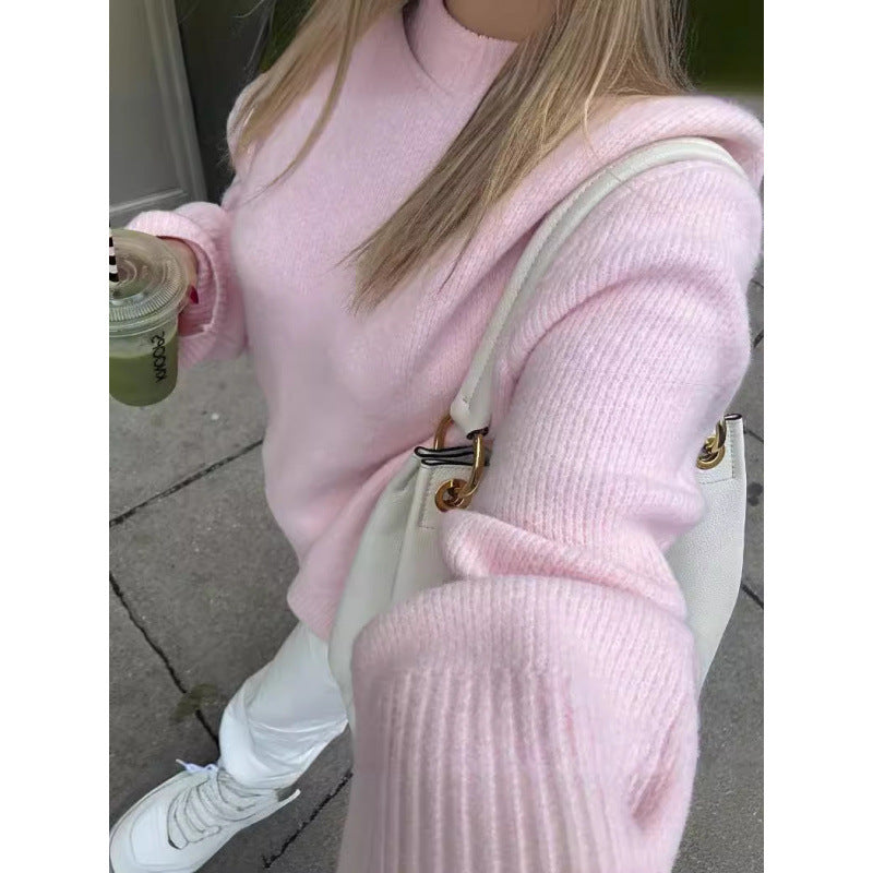 Kvinnor bekväm oversized stickad tröja Eva Jonsson-Eva Jonsson