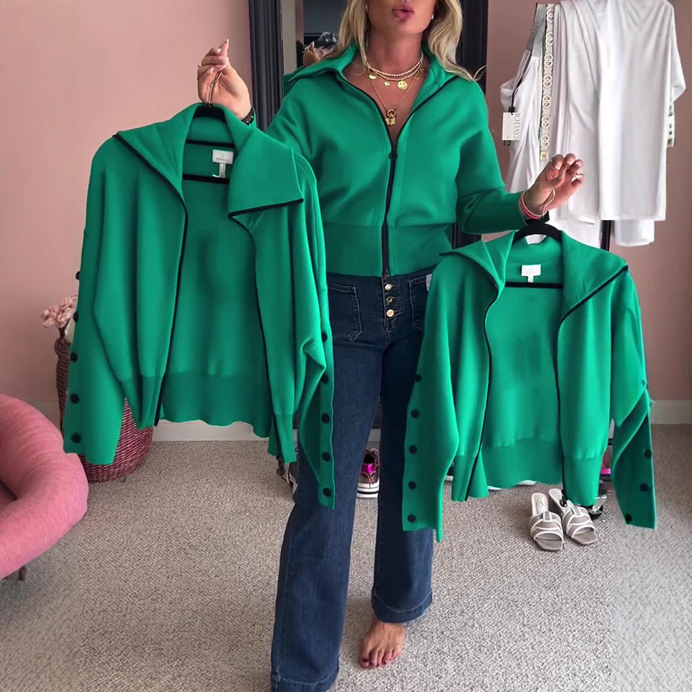 Kvinnor casual cardigan med eleganta knappdetaljer Mirla-Eva Jonsson