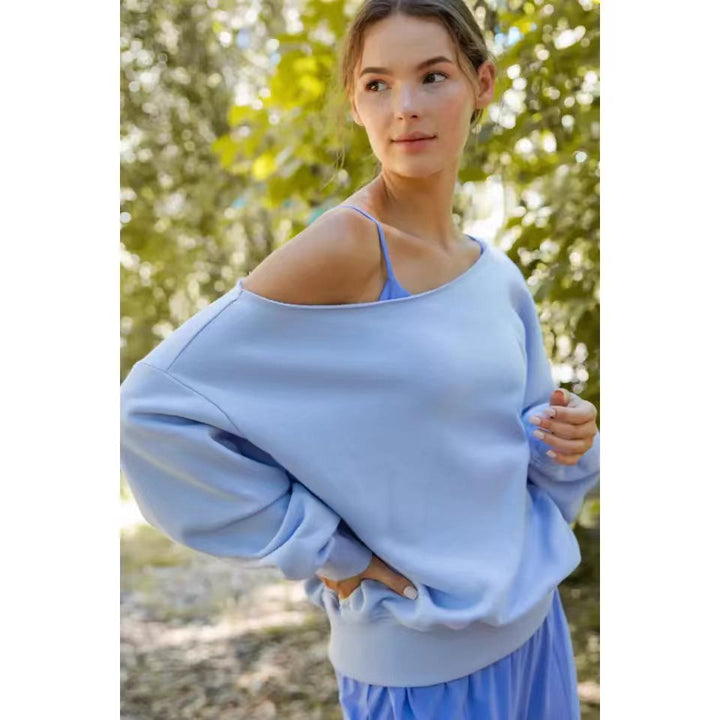 Kvinnor casual off-shoulder sweatshirt Mirla-Eva Jonsson
