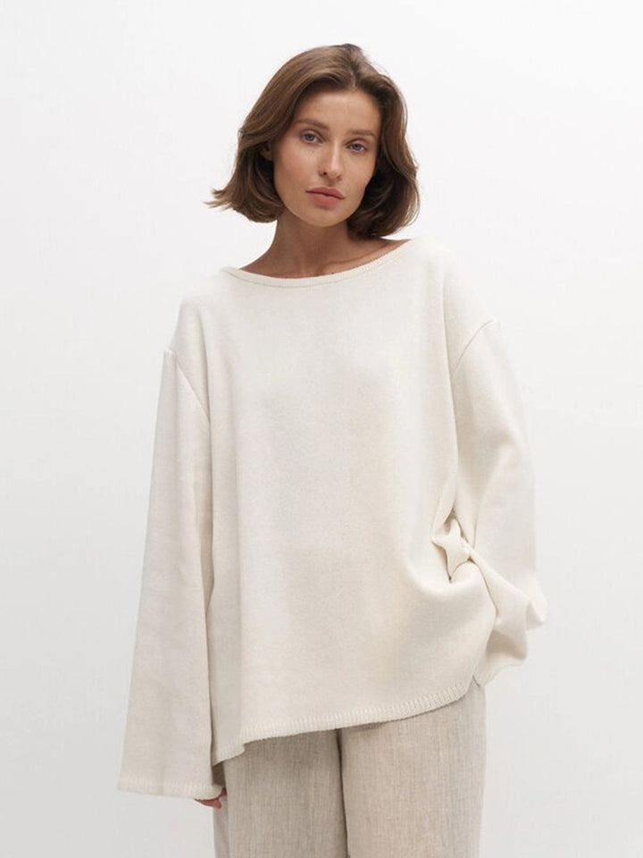 Kvinnor casual oversized stickad tröja Mirla-Eva Jonsson