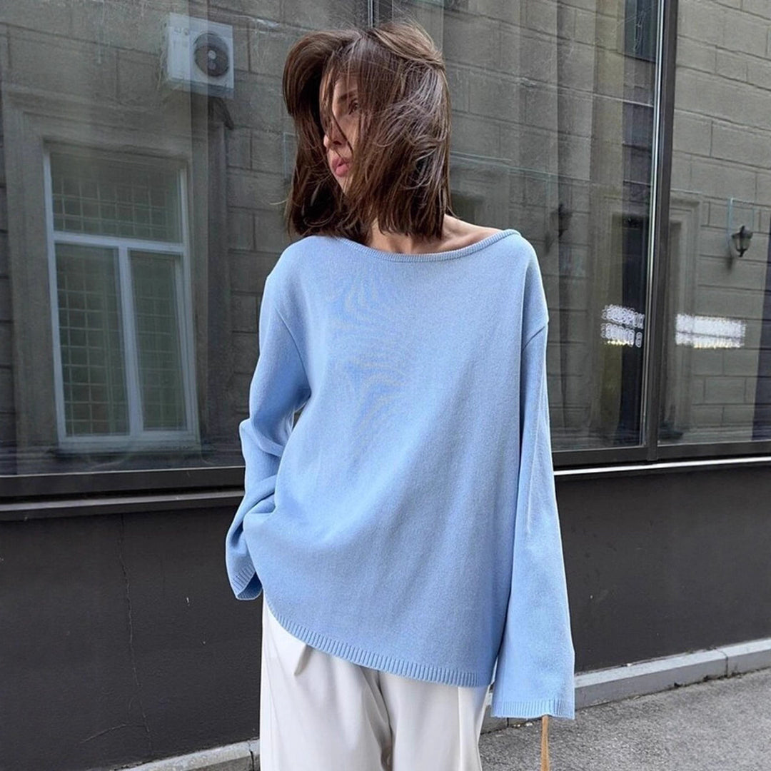 Kvinnor casual oversized stickad tröja Mirla-Eva Jonsson