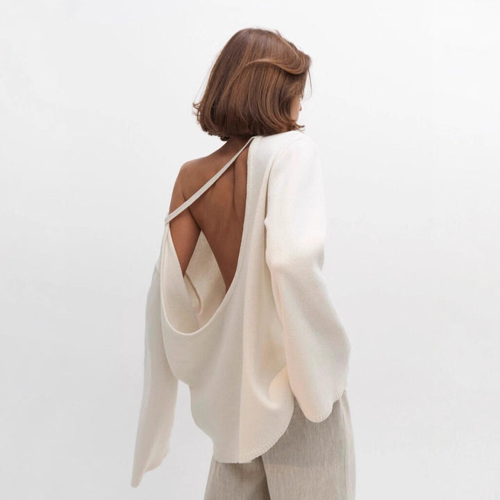 Kvinnor casual oversized stickad tröja Mirla-Eva Jonsson