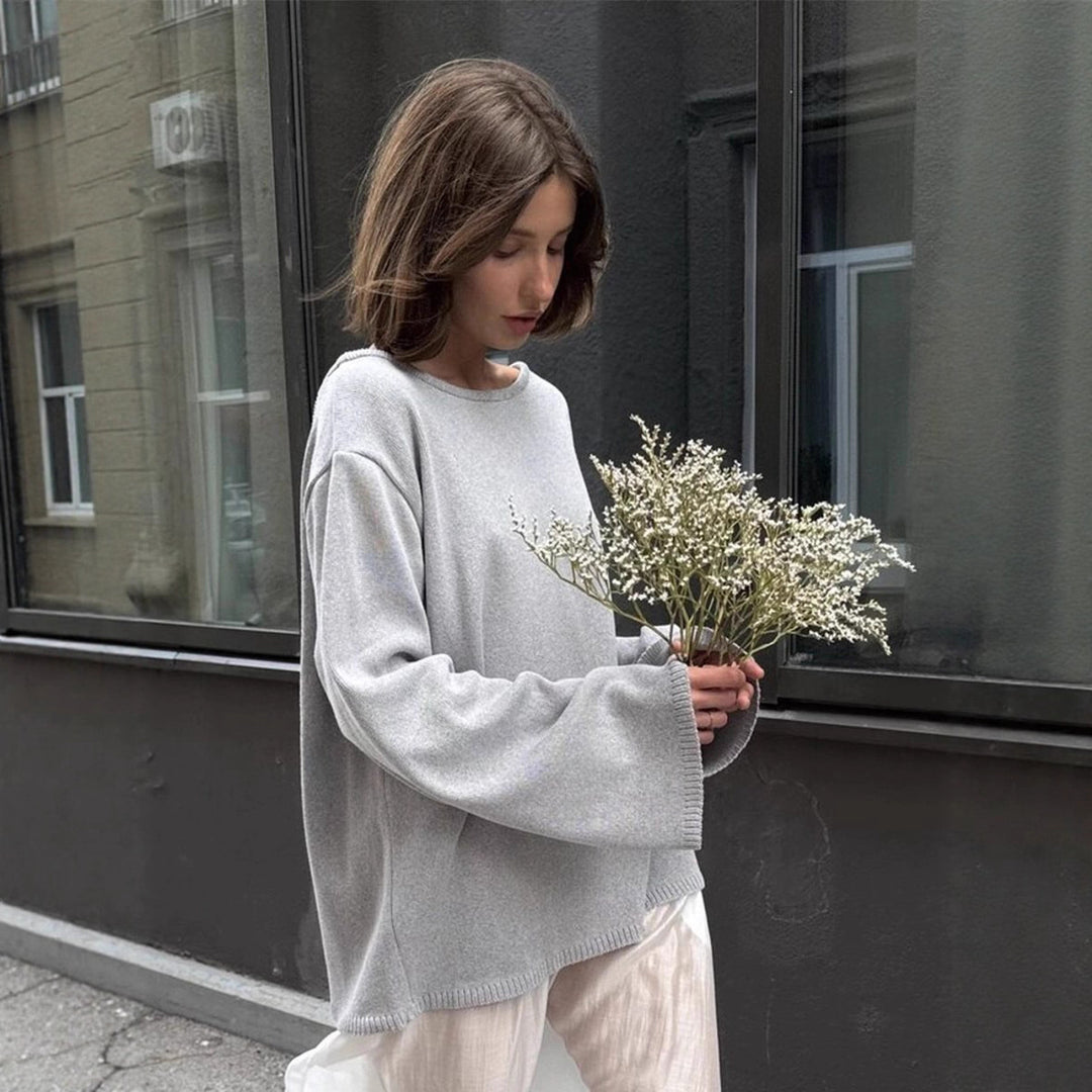 Kvinnor casual oversized stickad tröja Mirla-Eva Jonsson