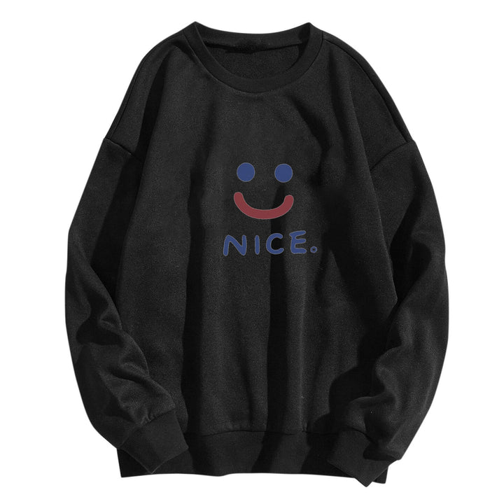 Kvinnor casual sweatshirt med glatt leende motiv Mirla-Eva Jonsson