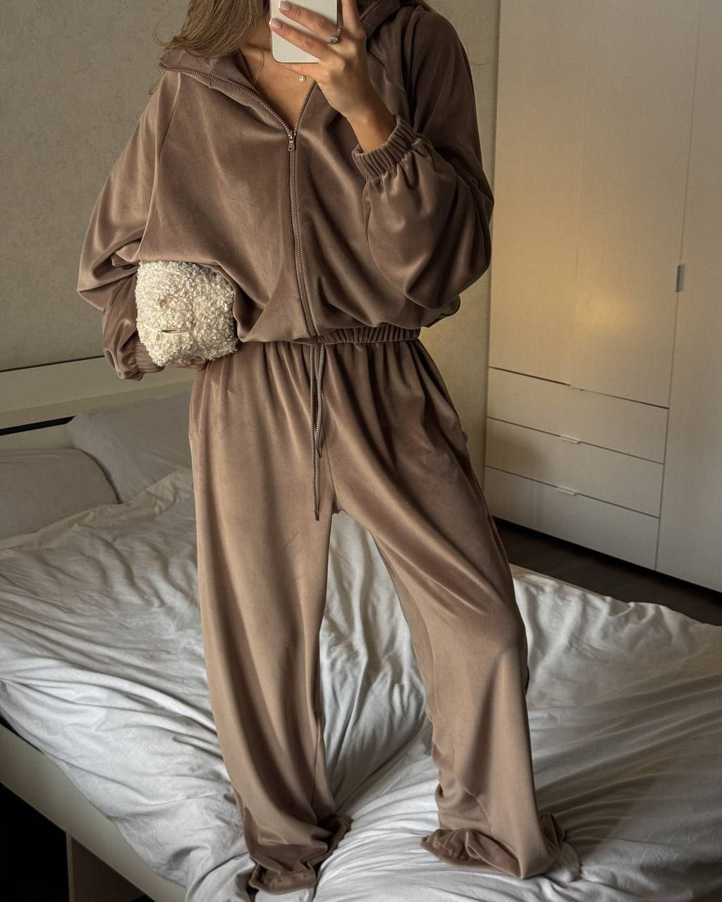 Kvinnor casual träningsdräkt med elastiskt midjeband och hög passform Mirla-Eva Jonsson
