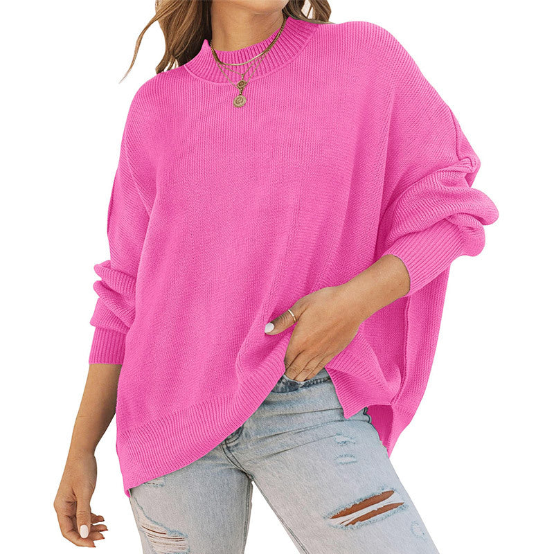 Kvinnor casual tröja med oversized skärning och ribbat mönster Mirla-Eva Jonsson