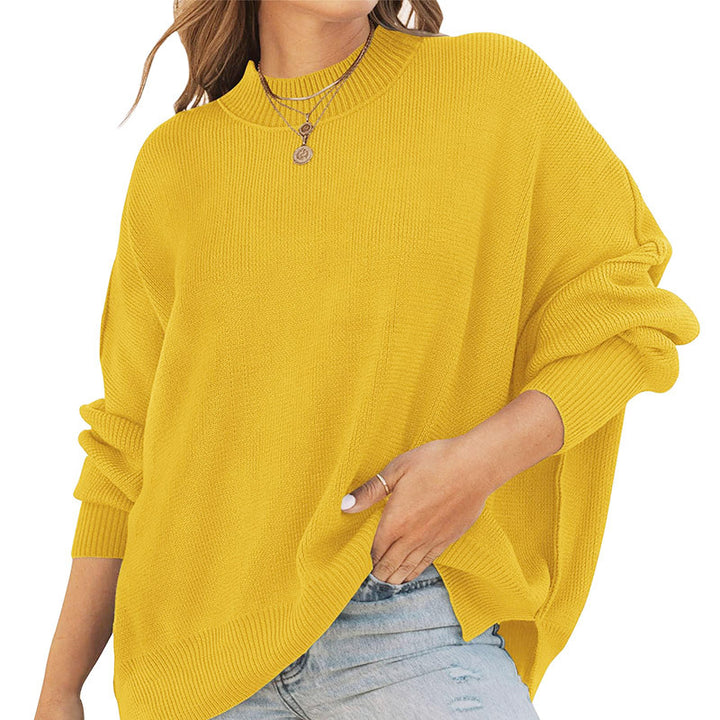 Kvinnor casual tröja med oversized skärning och ribbat mönster Mirla-Eva Jonsson