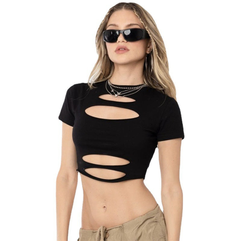 Kvinnor cropped topp med cut-out design Mirla-Eva Jonsson