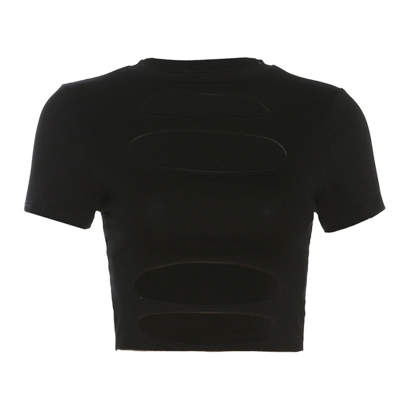Kvinnor cropped topp med cut-out design Mirla-Eva Jonsson