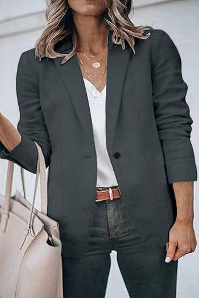 Kvinnor elegant blazer jacka med strukturerad passform Mirla-Eva Jonsson