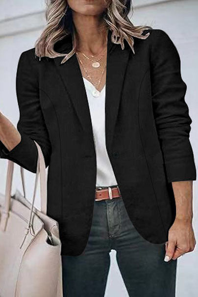 Kvinnor elegant blazer jacka med strukturerad passform Mirla-Eva Jonsson