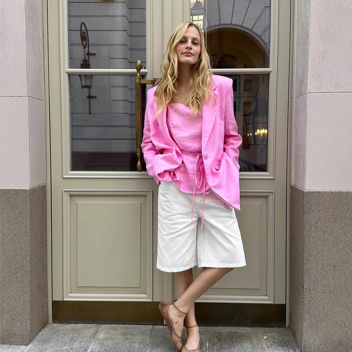 Kvinnor elegant blazerset med shorts Mirla-Eva Jonsson