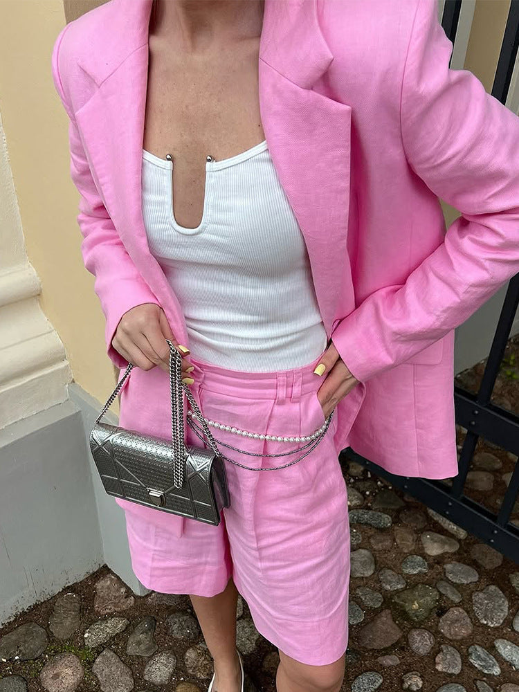 Kvinnor elegant blazerset med shorts Mirla-Eva Jonsson