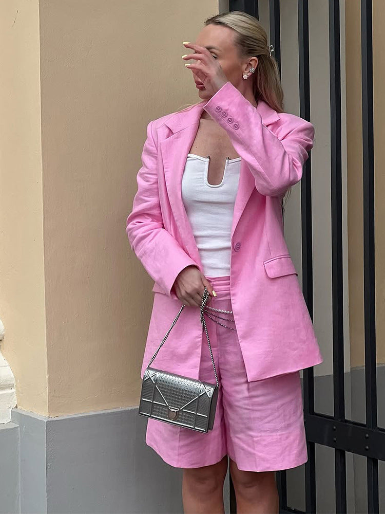 Kvinnor elegant blazerset med shorts Mirla-Eva Jonsson