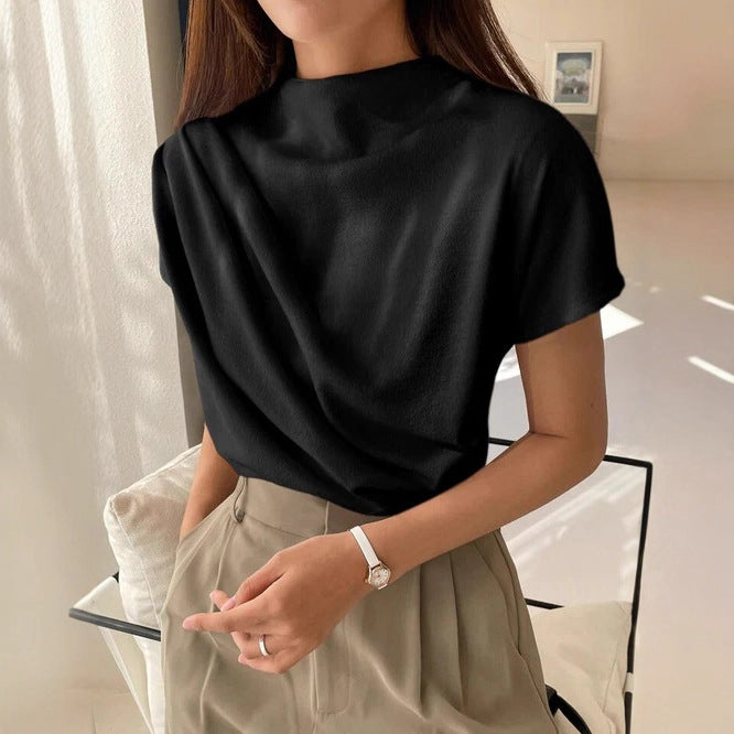 Kvinnor elegant och avslappnad topp med draperad design Mirla-Eva Jonsson