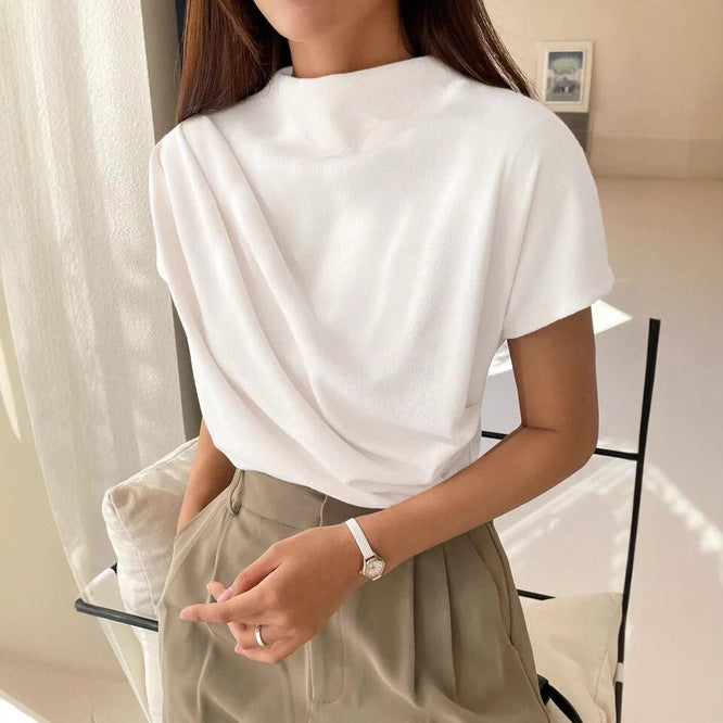 Kvinnor elegant och avslappnad topp med draperad design Mirla-Eva Jonsson
