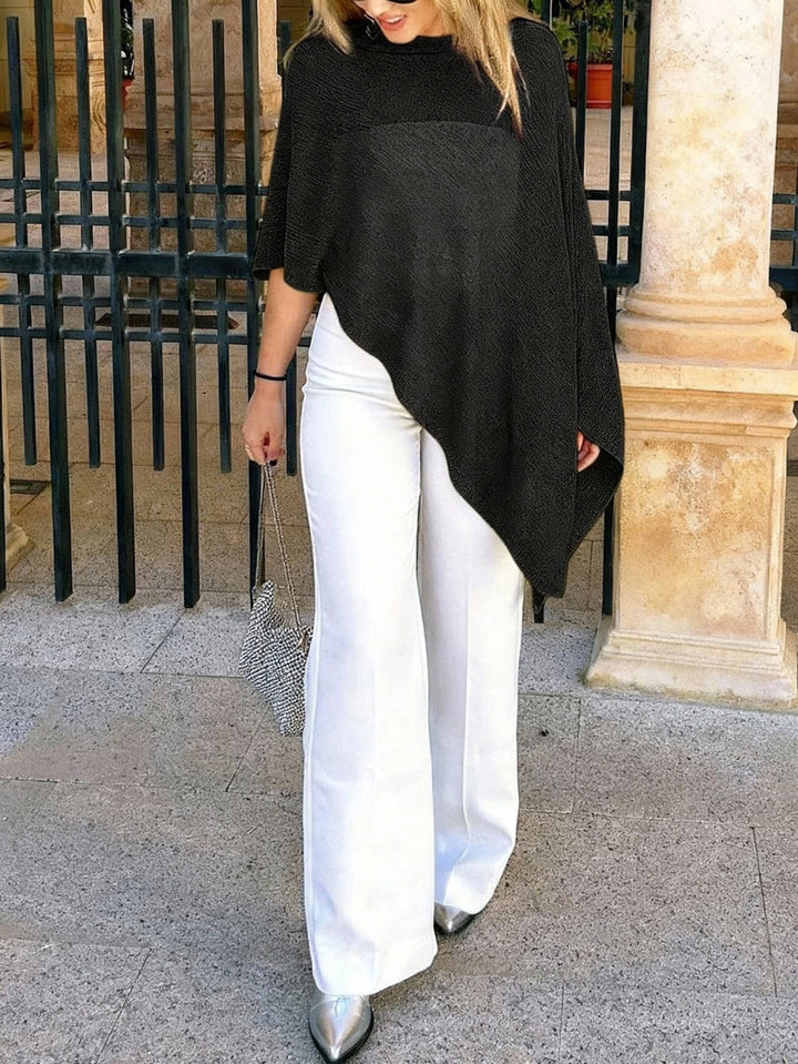 Kvinnor elegant och snygg poncho blus Mirla-Eva Jonsson