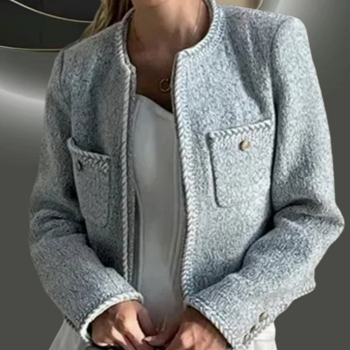 Kvinnor elegant och strukturerad kort jacka Eva Jonsson-Eva Jonsson