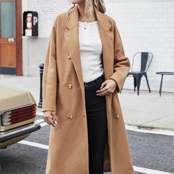 Kvinnor elegant trenchcoat med figursydd bälte och stora fickor Eva Jonsson-Eva Jonsson