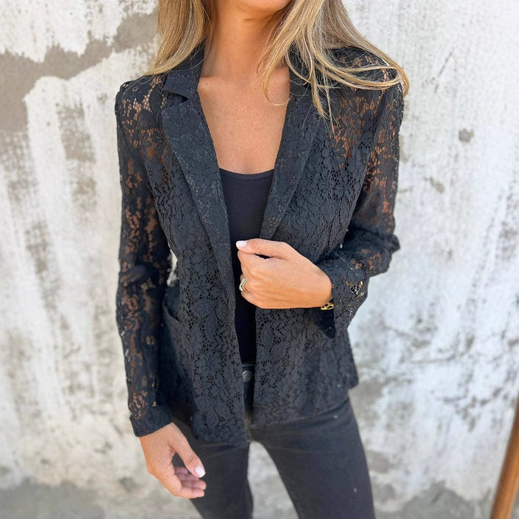 Kvinnor eleganta spetsblazer Mirla-Eva Jonsson