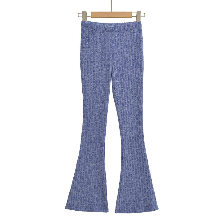 Kvinnor flared stickade leggings med hög midja Mirla-Eva Jonsson