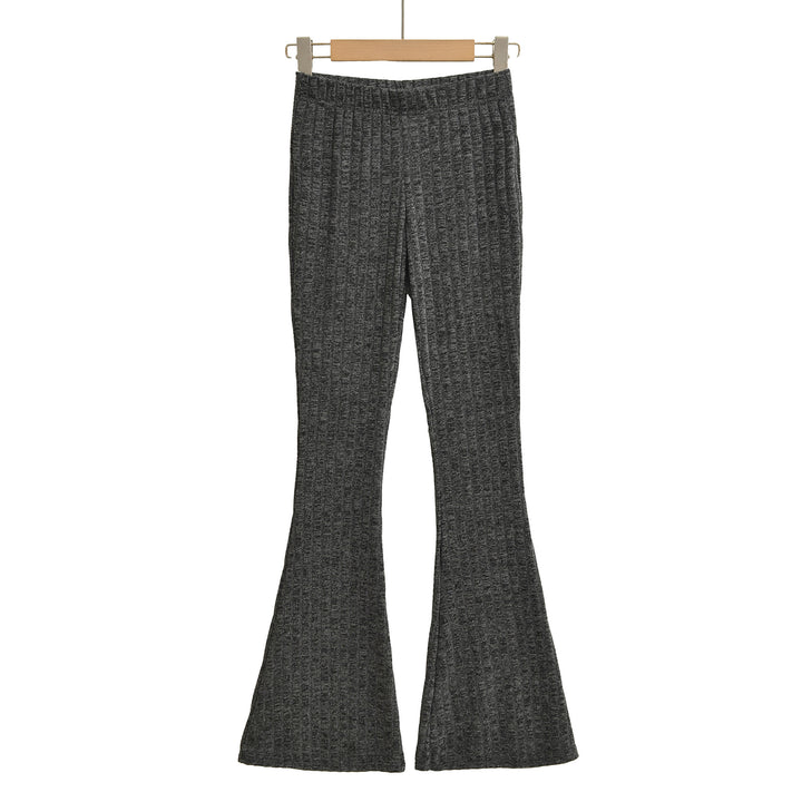 Kvinnor flared stickade leggings med hög midja Mirla-Eva Jonsson