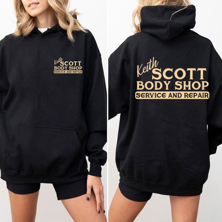 Kvinnor hoodie sweatshirt med kreativ tryck och mjukt fleece-material Mirla-Eva Jonsson