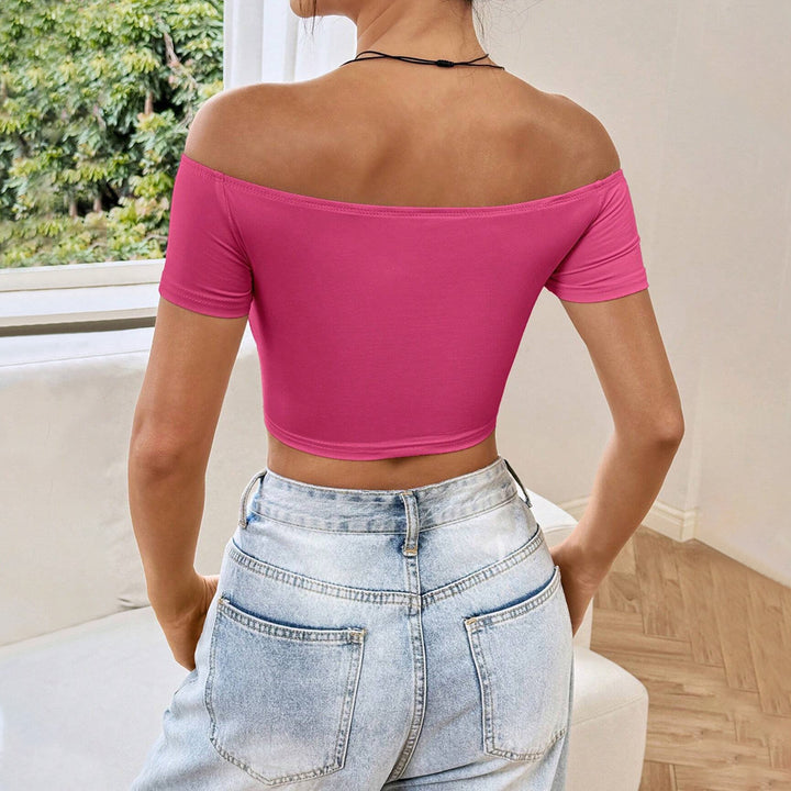 Kvinnor kort Off-Shoulder Skjorta Mirla-Eva Jonsson