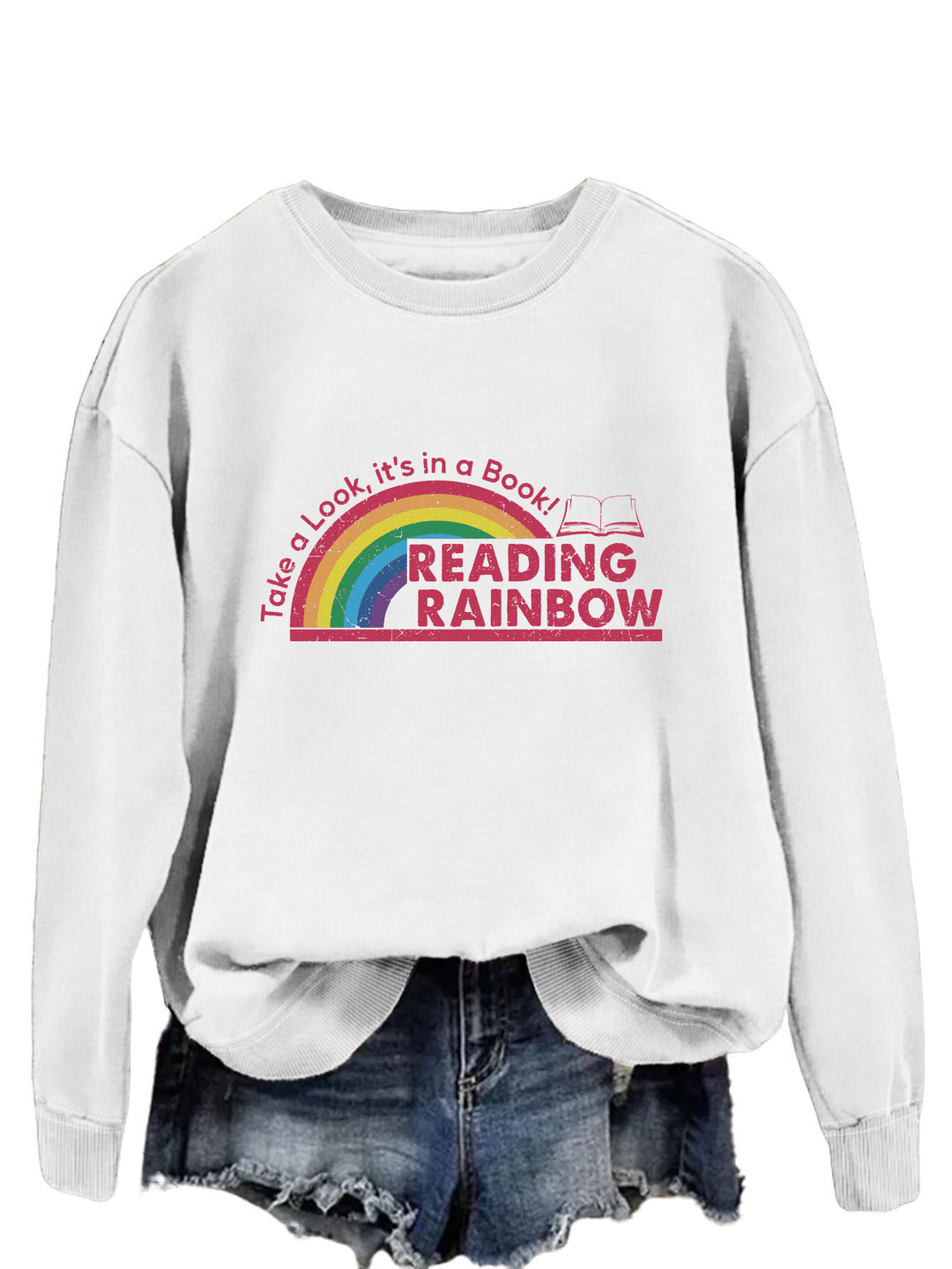 Kvinnor ledig sweatshirt med unik tryck Mirla-Eva Jonsson