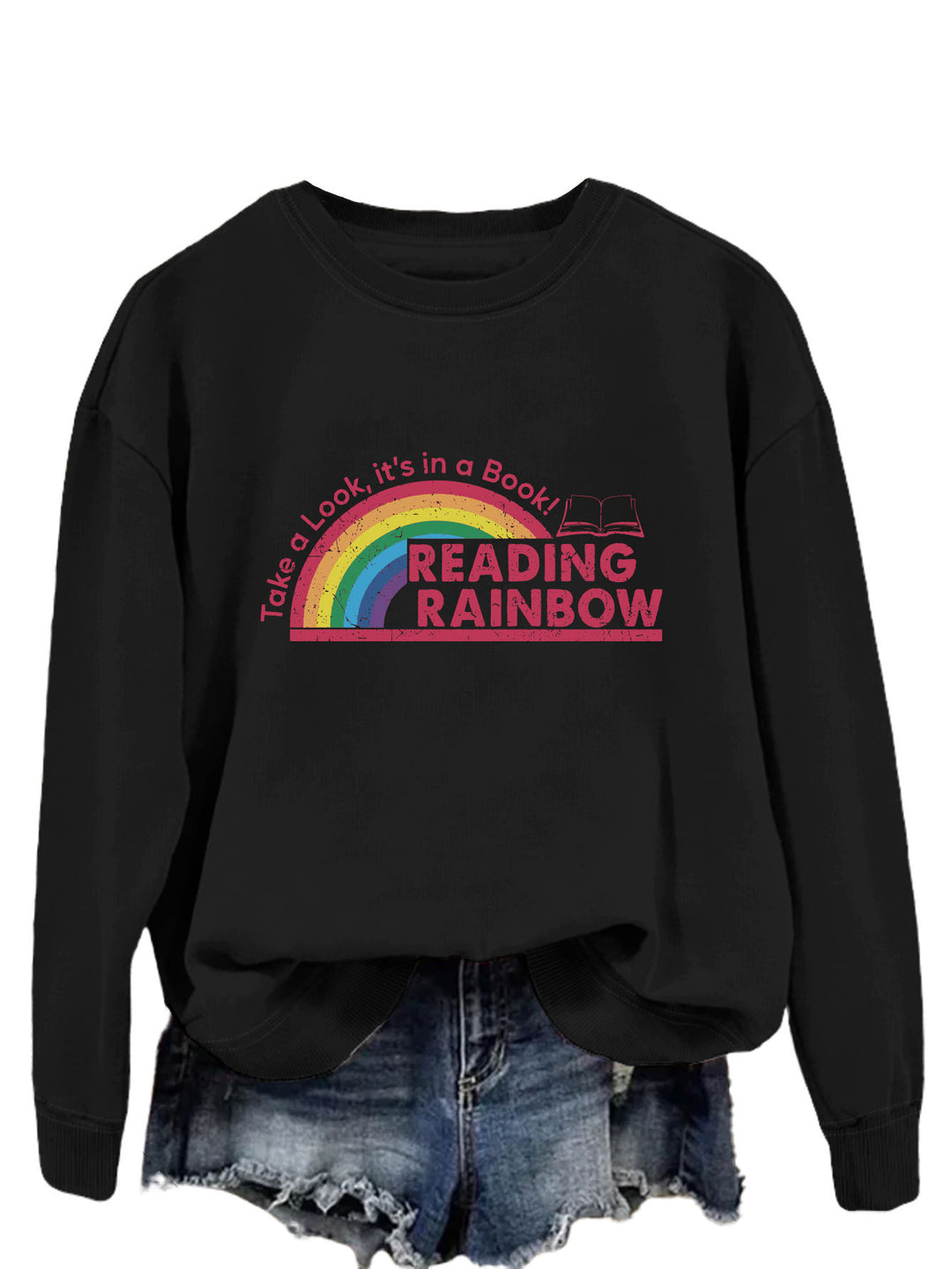 Kvinnor ledig sweatshirt med unik tryck Mirla-Eva Jonsson