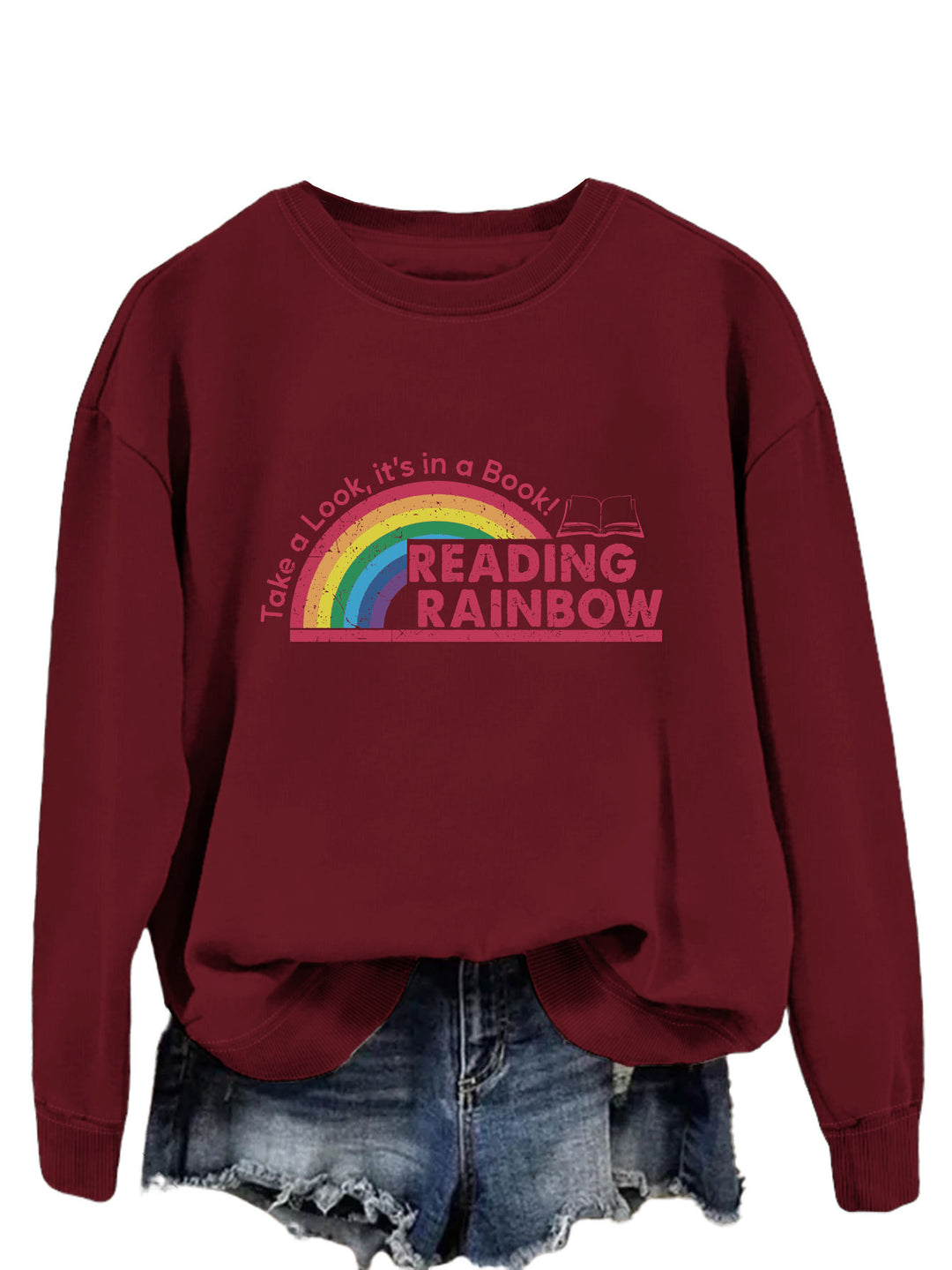 Kvinnor ledig sweatshirt med unik tryck Mirla-Eva Jonsson