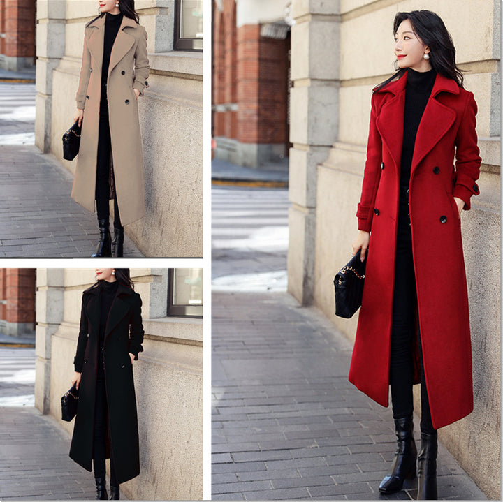 Kvinnor lyxig trenchcoat Eva Jonsson-Eva Jonsson