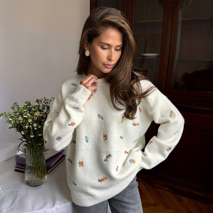 Kvinnor mjuk bomull cover-up med blommönster och elastisk midja Mirla-Eva Jonsson