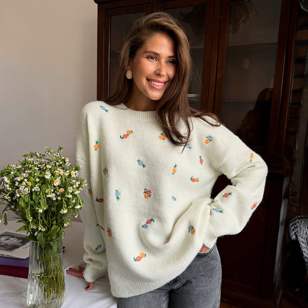 Kvinnor mjuk bomull cover-up med blommönster och elastisk midja Mirla-Eva Jonsson
