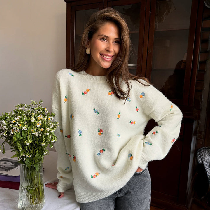 Kvinnor mjuk bomull cover-up med blommönster och elastisk midja Mirla-Eva Jonsson