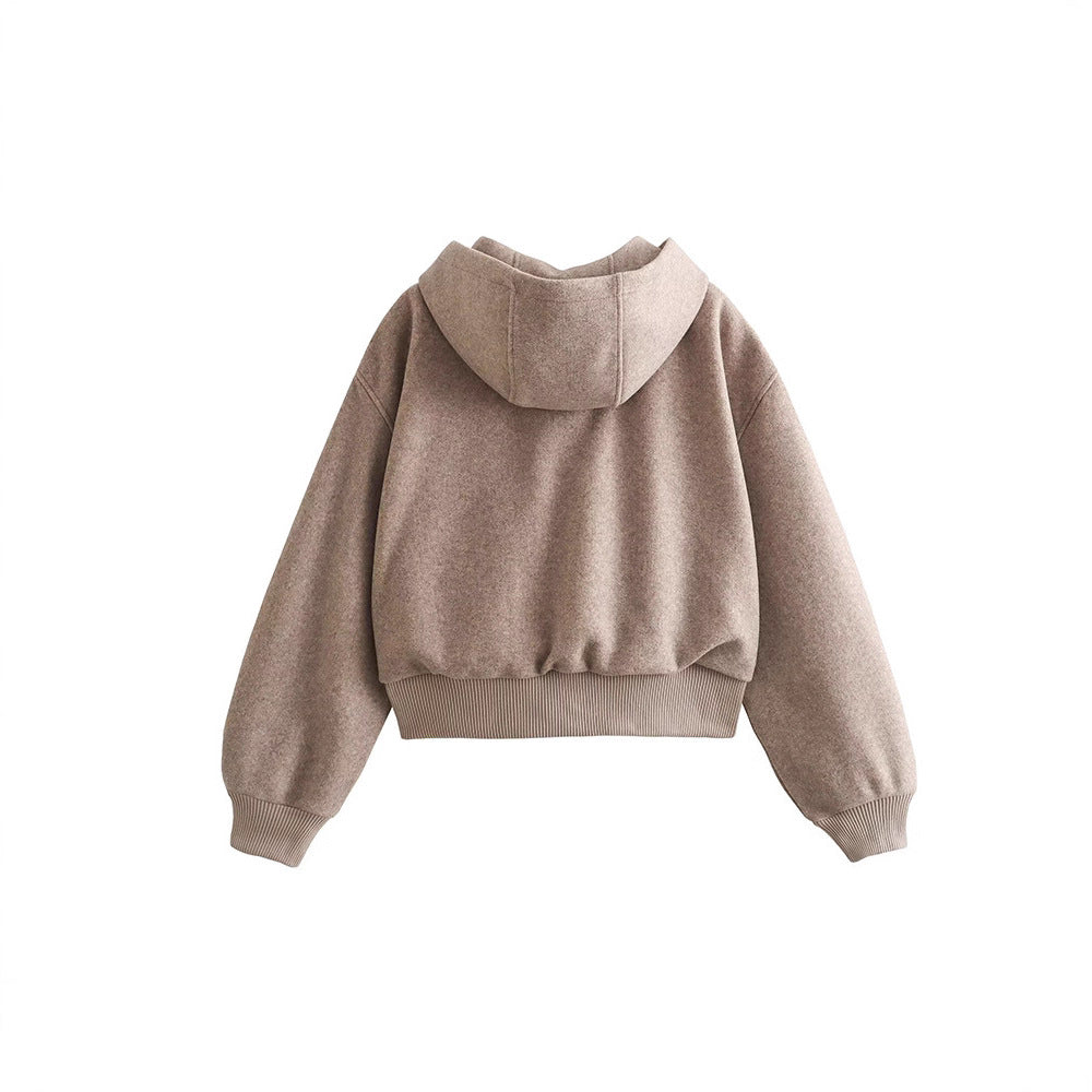 Kvinnor mode hoodie jacka i högkvalitativt material Mirla-Eva Jonsson