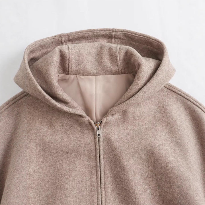 Kvinnor mode hoodie jacka i högkvalitativt material Mirla-Eva Jonsson