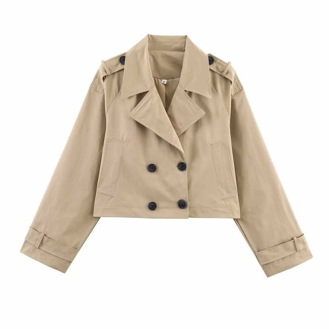Kvinnor moderiktig cropped trenchcoatjacka Eva Jonsson 1760902734-Eva Jonsson