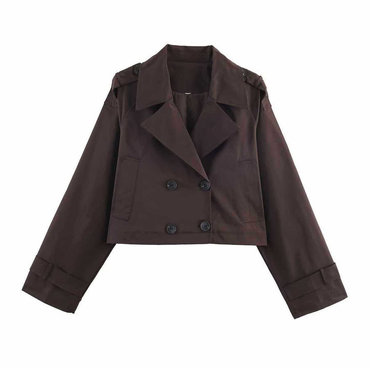 Kvinnor moderiktig cropped trenchcoatjacka Eva Jonsson 1760902734-Eva Jonsson