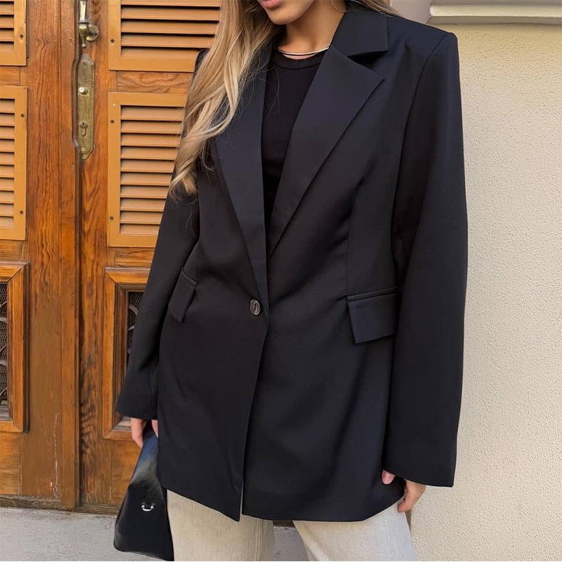 Kvinnor modern blazer med bälte Mirla-Eva Jonsson