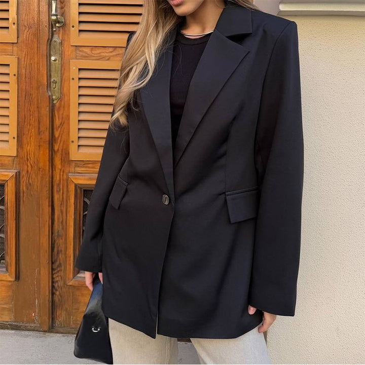 Kvinnor modern blazer med bälte Mirla-Eva Jonsson