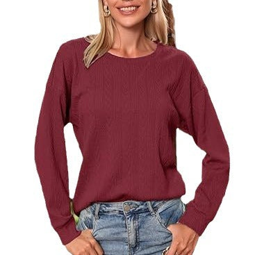 Kvinnor moderna stickade topp med eleganta dekorkonstruktioner Eva Jonsson-Eva Jonsson