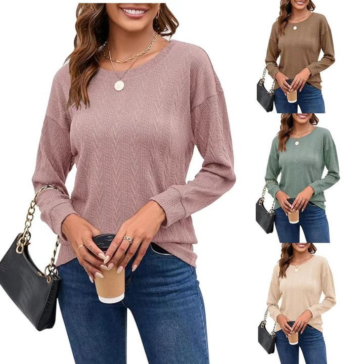 Kvinnor moderna stickade topp med eleganta dekorkonstruktioner Eva Jonsson-Eva Jonsson