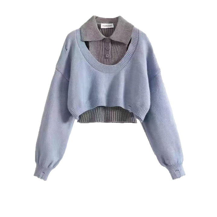 Kvinnor modet crop sweater med unik design Mirla-Eva Jonsson