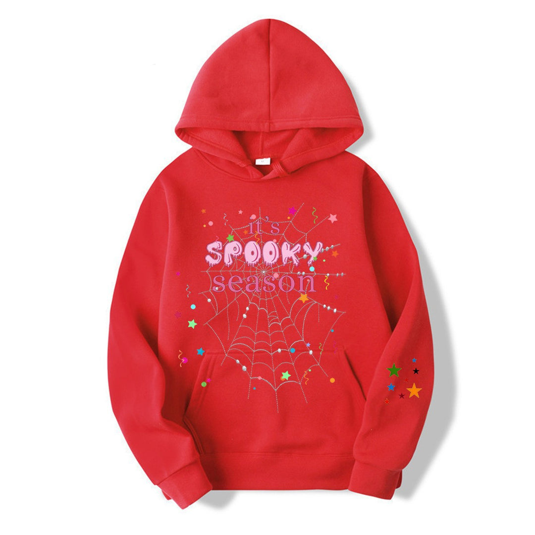 Kvinnor mysig hoodie med grafisk Halloween-design Mirla-Eva Jonsson