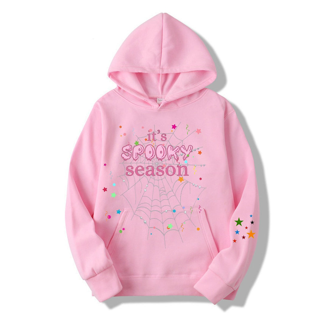 Kvinnor mysig hoodie med grafisk Halloween-design Mirla-Eva Jonsson